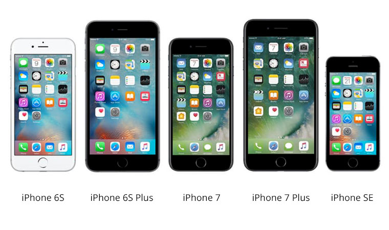 iPhone 6S, 6S Plus, 7, 7 Plus, SE